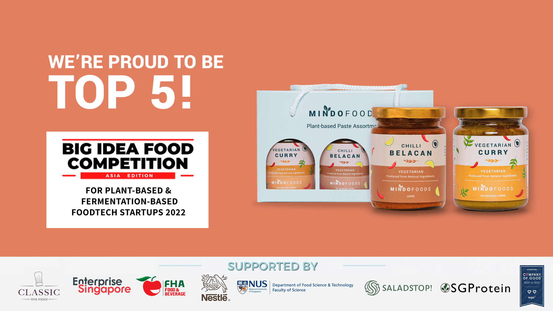 top 5 big idea food competition banner